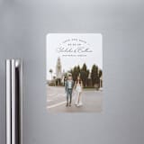 "Arched Type" - Save the Dates in Onyx by Erica Krystek - Magnet Front