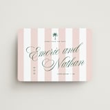 "Palm Stripes" - Save the Dates in Taffy by Susan Zinader - Front