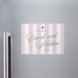 "Palm Stripes" - Save the Dates in Taffy by Susan Zinader - Magnet Front