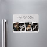 "Simple Snapshots" - Save the Dates in Creme by Erin L. Wilson - Magnet Front
