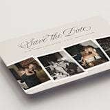 "Simple Snapshots" - Save the Dates in Creme by Erin L. Wilson - Detail