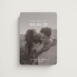 "Classic Big Date" - Save the Dates in Moonstone by Lucrecia Caporale - Front