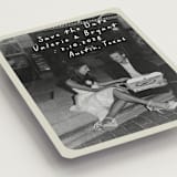 "Film" - Save the Dates in Toasted Marshmallow by Anna Elder - Detail