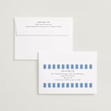 "Modern Border" - Save the Dates in Sky by Jackie Crawford - FREE Recipient Addressing