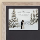 "snow love" - Save the Dates in Tuxedo by Minic - Front