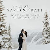 "snow love" - Save the Dates in Tuxedo by Minic - Detail