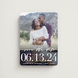 "Geo Lovely" - Save the Dates in Onyx by heythird - Magnet Front