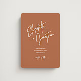 "Marked" - Save the Dates in Rust by JoAnn Jinks - Magnet Front