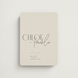 "Layered" - Save the Dates in Natural by Kelly Schmidt - Magnet Front