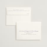 "watercolor flowers crest" - Save the Dates in Dusty Blue by Cass Loh - FREE Recipient Addressing