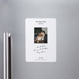 "Hotel" - Save the Dates in Ivory by Studio Suku - Magnet Front