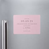 "Nola" - Save the Dates in Peony by Megan Davis - Magnet Front