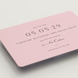 "Nola" - Save the Dates in Peony by Megan Davis - Detail
