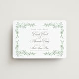 "Romantic Garden" - Save the Dates in Mint by Melinda Denison - Front