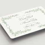 "Romantic Garden" - Save the Dates in Mint by Melinda Denison - Detail