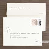 "Oversized" - Save the Dates in Rosewater by Mere Paper - FREE Recipient Addressing