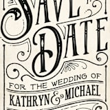 "Inked" - Save the Dates in Parchment by GeekInk Design - Detail