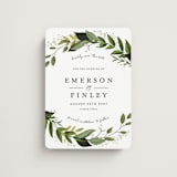 "Vines of Green" - Save the Dates in Fern by Susan Moyal - Magnet Front