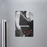 "Imprint" - Save the Dates in Tangerine by Jelena Vuletic - Magnet Front