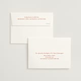 "Imprint" - Save the Dates in Tangerine by Jelena Vuletic - FREE Recipient Addressing
