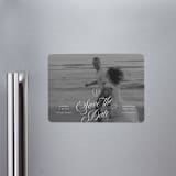 "Vintage Romance" - Save the Dates in Ivory by Paper Raven Co. - Magnet Front