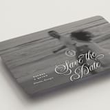 "Vintage Romance" - Save the Dates in Ivory by Paper Raven Co. - Detail