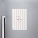 "awning stripe" - Save the Dates in Peach by Sara Hicks Malone - Magnet Front