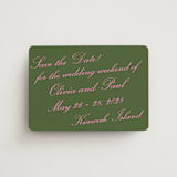 "Kiawah" - Save the Dates in Moss by Megan Davis - Front