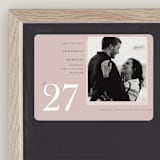"A love date" - Save the Dates in Blush by Sejal Banker - Front