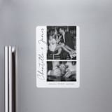 "ink pen" - Save the Dates in Onyx by Sarah Curry - Magnet Front