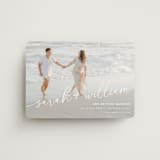 "Sweet Script" - Save the Dates in Ivory by Jessie Steury - Magnet Front