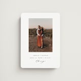 "Ever" - Save the Dates in Feather by Snow and Ivy - Magnet Front