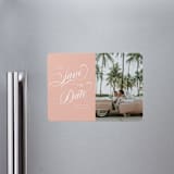 "Palm Springs" - Save the Dates in Peach by Morgan Kendall - Front
