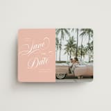 "Palm Springs" - Save the Dates in Peach by Morgan Kendall - Magnet Front