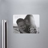 "Adriana" - Save the Dates in Cotton by Hooray Creative - Magnet Front