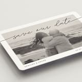 "Simple Details" - Save the Dates in Tuxedo by Pixel and Hank - Detail
