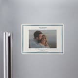 "Gingham Border" - Save the Dates in Indigo by Hannah Bowman - Front