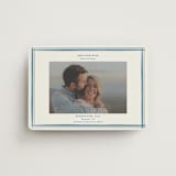 "Gingham Border" - Save the Dates in Indigo by Hannah Bowman - Magnet Front