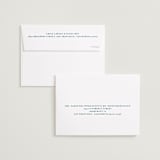 "Gingham Border" - Save the Dates in Indigo by Hannah Bowman - FREE Recipient Addressing