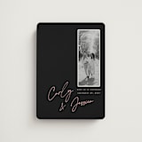 "Album Cover" - Save the Dates in Noir by Merian - Magnet Front