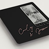 "Album Cover" - Save the Dates in Noir by Merian - Detail