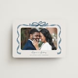 "Tied Together" - Save the Dates in Blueberry by Paper Sun Studio - Magnet Front