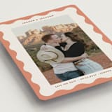 "wavy frame" - Save the Dates in Apricot by Kelly Watkins - Detail