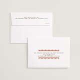 "wavy frame" - Save the Dates in Apricot by Kelly Watkins - FREE Recipient Addressing