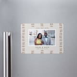 "Amari" - Save the Dates in Ivory by Oma N. Ramkhelawan - Magnet Front
