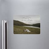 "Arched Type" - Save the Dates in Onyx by Erica Krystek - Magnet Front