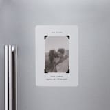 "scrapbook frame" - Save the Dates in Cream by Jenny Millington - Magnet Front