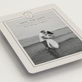 "Modern Monogram" - Save the Dates in Dove by Rachelle Clarke - Detail