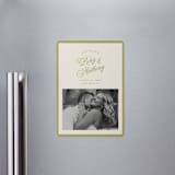"rory" - Save the Dates in Olive by Ellen Schlegelmilch - Magnet Front
