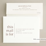 "There Will Be a Party" - Save the Dates in Terracotta by Amy Payne - FREE Recipient Addressing